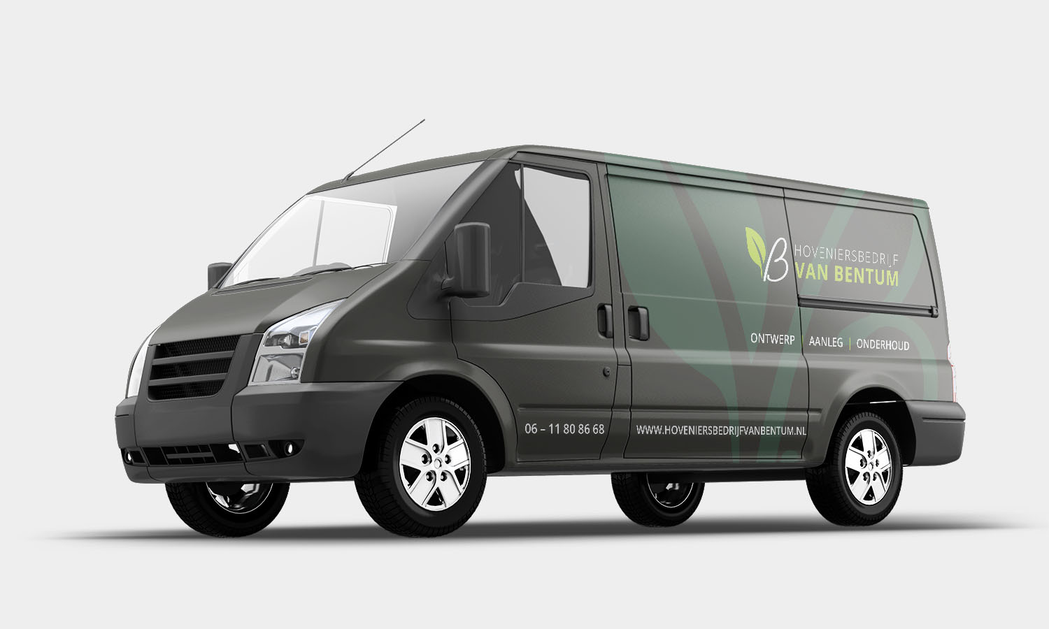 Bus bestickering Hoveniersbedrijf Van Bentum Upgrow